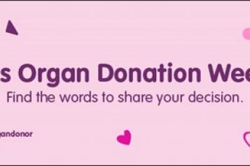 organ donation week banner